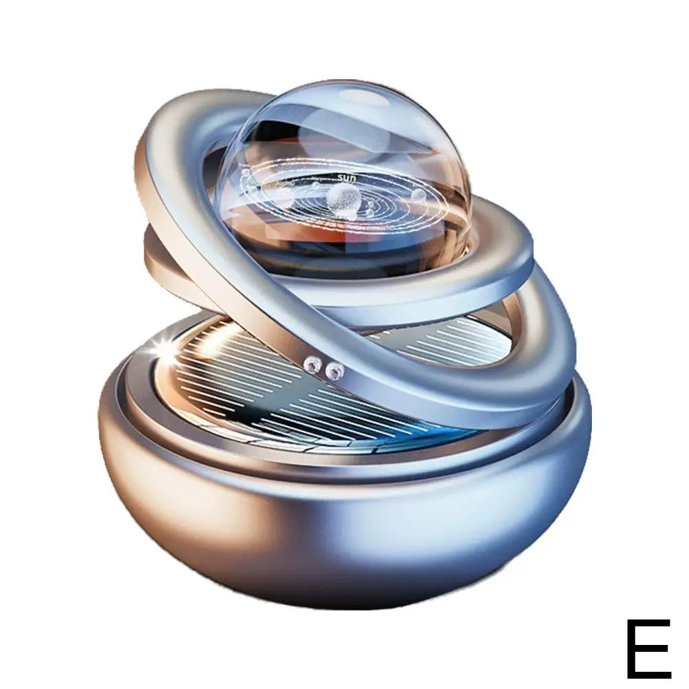 Solar Power Car Perfume Car Air Freshener Solar Ornaments Rotating Aromatherapy Perfume Ornaments Creative Car Diffuser Econic Blanks