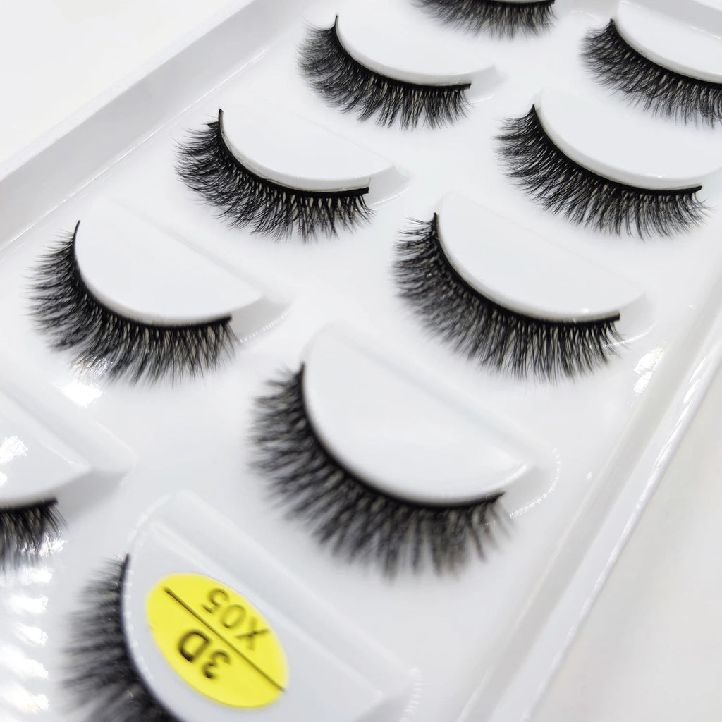 33 Style 10/50/100 Boxes 5 Pairs Natural 3D Mink False Eyelashes Makeup Fake Eye Lashes Faux Cils Make Up Beauty Tools Wholesale Purest Peak