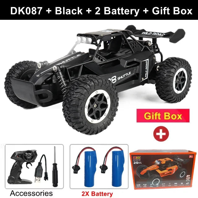 Remote Control Car RC Drift Racing 1:16 Vehicle Off Road Alloy 2.4G Radio High-Speed Trucks With LED Light Climbing Gift Kid Toy Econic Blanks