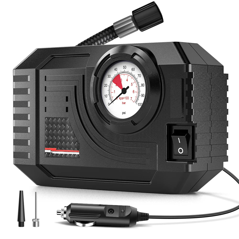 CARSUN Mini Air Pump Tire Inflator Car Electric Mini 20L/Min Portable Air Compressor For Car Motorcycles Bicycle Inflatable Quick Pick Grocers