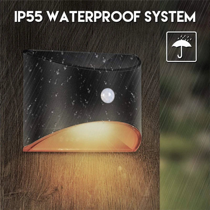LED Solar Light Outdoor Motion Sensor Wall Lights Waterproof Garden Wall Lamp Solar Power Lighting Decorative Wall Stair Fence Quick Pick Grocers