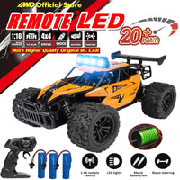 Remote Control Car RC Drift Racing 1:16 Vehicle Off Road Alloy 2.4G Radio High-Speed Trucks With LED Light Climbing Gift Kid Toy Econic Blanks
