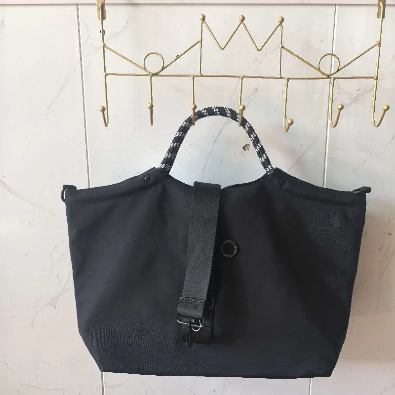 2026 Fashion Simple Letter Canvas Bag, Commuter Handbag, Large Capacity Handbag, Women's Bag Quick Pick Grocers