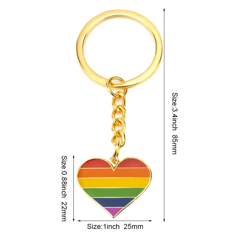 Progress Transgender Rainbow Pansexual pride Genderqueer pride Asexual Metal Key Ring Key Chain For Women Jewelry Quick Pick Grocers