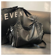 Soft Interior Compartment Shoulder Bags 2026 High Quality Contrasting Colors Bags for Women Fashion Zipper Pu Women's Handbags Quick Pick Grocers