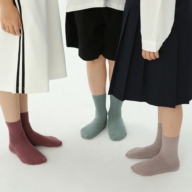 5 Pairs/Lot Children Socks Boy Girl Cotton Fashion Breathable Socks Four Seasons High Quality 1-12 Years Kids Birthday Gift Quick Pick Grocers