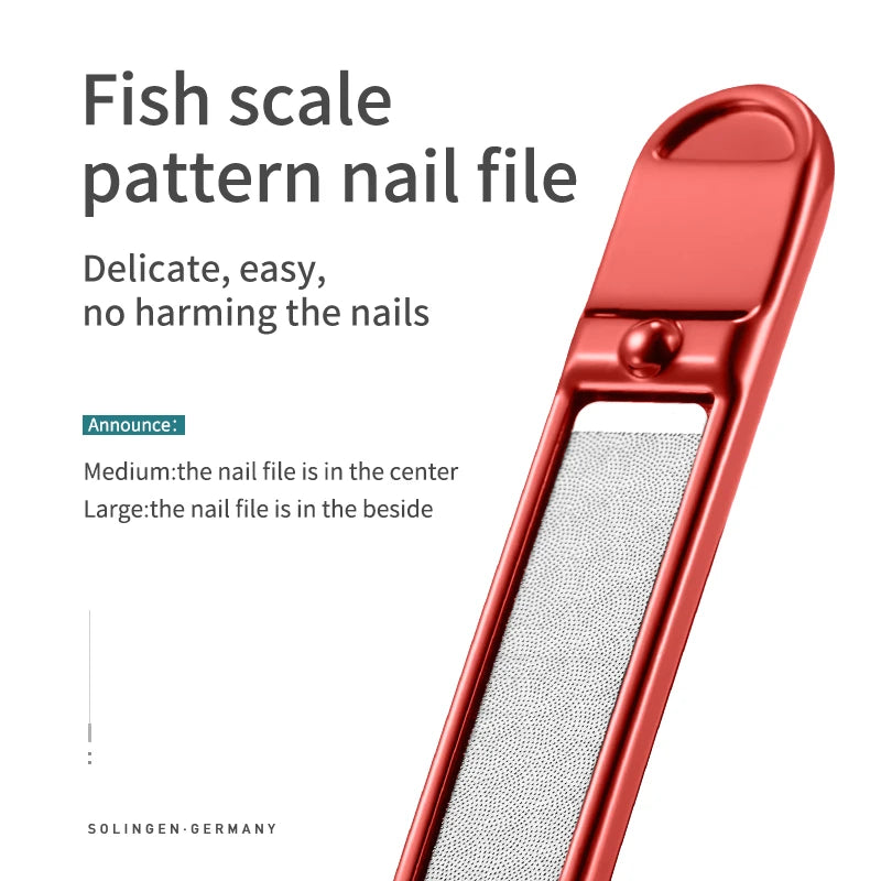 MR.GREEN Nail Clippers Stainless Steel Curved blade Clipper Fingernail Scissors Cutter Manicure tools trimmer with nail files Purest Peak