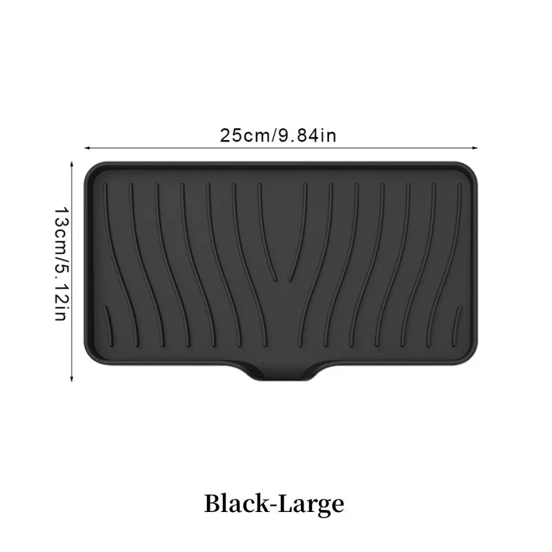 1-Pack Silicone Drain Soap Box Kitchen Bathroom Anti-slip Sink Tray Creative Washing Table Soap Tray Free Punch Drain Rack Econic Blanks
