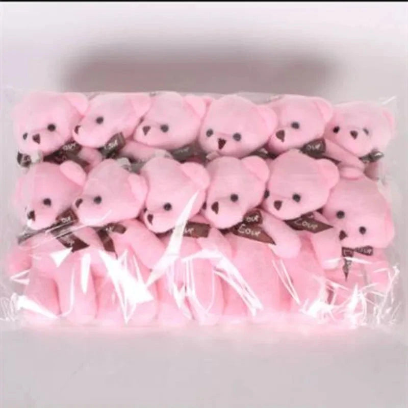 12pcs Mini Teddy Bear Plush Toys – Soft Keychain & Party Gift Dolls Econic Blanks