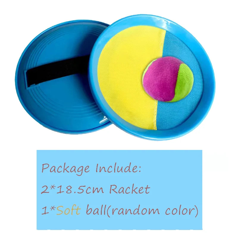 Children Sports Toys Toss & Catch Ball Sticky Balls Summer Outdoor Beach Toy Multiplayer Game Parent-child Interaction Gifts TMZ Quick Pick Grocers