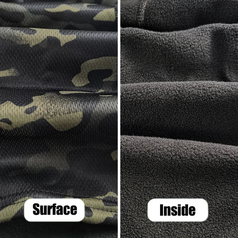 Winter Fleece Warm Camouflage Balaclava Outdoor Cold-proof Ski Cycling Full Face Mask Motorcycle Mask Helmet Lining Econic Blanks
