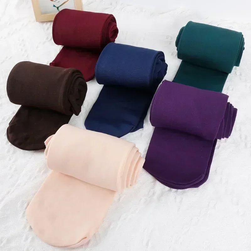 Women's Thermal Winter Tights Fleece Lined Sheer Velvet Pantyhose Thick Warm Leggings with Plush Inner Layer Quick Pick Grocers