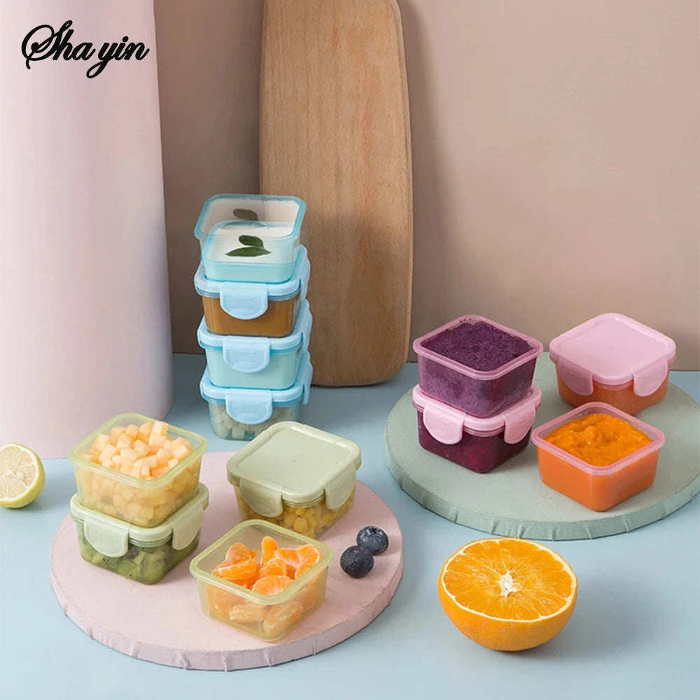 4PCS Candy-Colored Mini Sealed Storage Box For Storing Hamster Snacks And Separating Condiments - Portable Econic Blanks