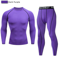 2pcs Men's Compression Sportswear Suit Elastic Training Yoga Sets Workout Jogging Fitness Clothing Tracksuit Pants Sporting Quick Pick Grocers