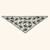 Elegant Lace Scarf Hollow Out Embroidery Foulard Bandana Solid Color Triangular Scarf Thin Vintage HandkerChiefs for Hair Woman Quick Pick Grocers