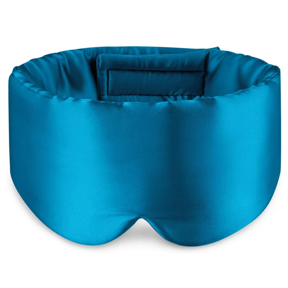 100% Mulberry Silk Sleeping Mask Eyepatch Blocking Light Eyemask Soft Padded Travel Sleeping Aid for Sleep Patch Slaapmasker Purest Peak