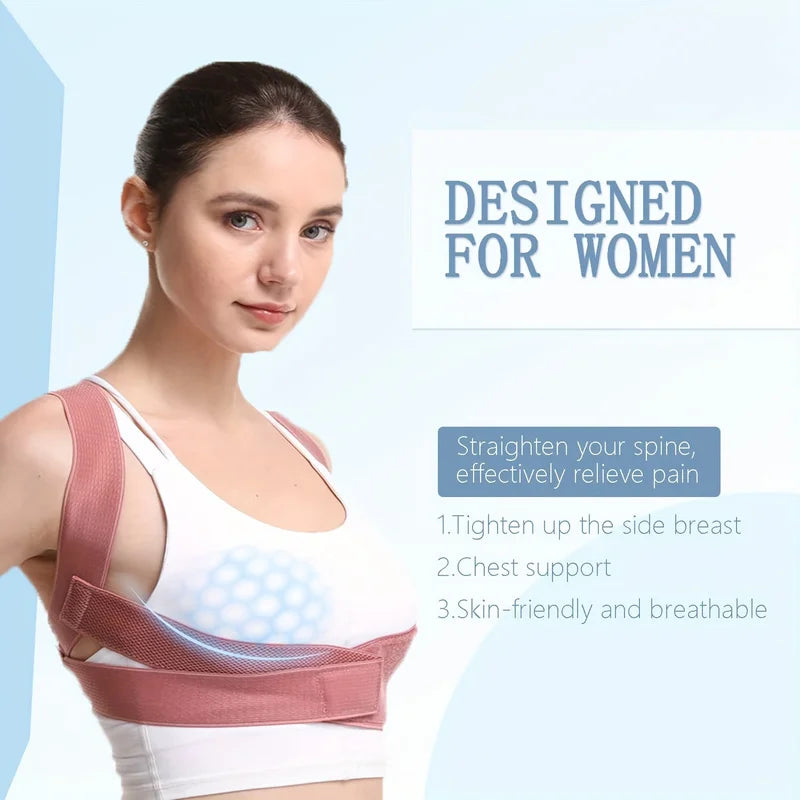 Hunchback Corrector for Adults,invisible Posture Correction With Straps, Bent Waist, Chest and Neck Forward Tilt Correction Tool Econic Blanks
