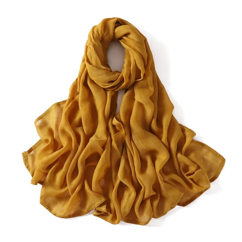 Women Big Size Plain Solid Cotton Rayon Hijab Scarf Lady High Quality Wraps and Shawls Musulman Headband Islamic Turban 180*95Cm Econic Blanks