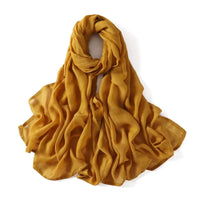 Women Big Size Plain Solid Cotton Rayon Hijab Scarf Lady High Quality Wraps and Shawls Musulman Headband Islamic Turban 180*95Cm Econic Blanks