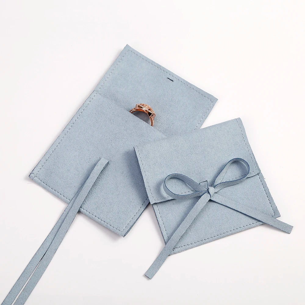 5pcs Velvet Jewelry Gift Bags Microfiber Jewellry Rings Earrings Necklace Organizer Packaging Pouch Wedding Favors Candy Bag Purest Peak