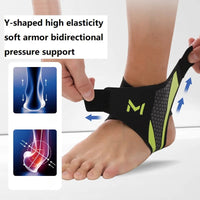 1-2PCS Bandage Ankle Protector Foot Support for Pain Plantar Fasciitis Night Splint Ankle Protector Soccer Compression Anklet Quick Pick Grocers