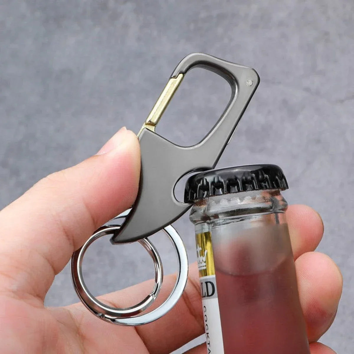 Men's Multifunctional Keychain Bottle Opener Anti-Lost Car Key Ring Creative Waist Hanging Design Econic Blanks