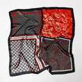 Handkerchiefs Hair Silk Scarf 90*90cm Print Satin Big Square Silk Scarves Shawls for Women Luxury Brand Designer Hijab Headband Quick Pick Grocers