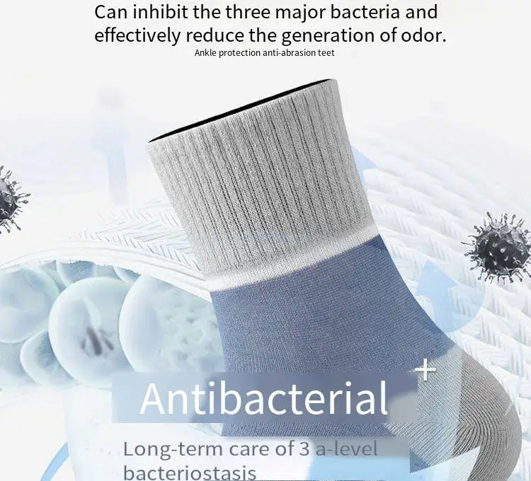 Men's Pure Cotton Socks Spring Striped Casual Socks Men's Anti-odor Antibacterial Business Socks High Quality Sports Sock Meias Quick Pick Grocers