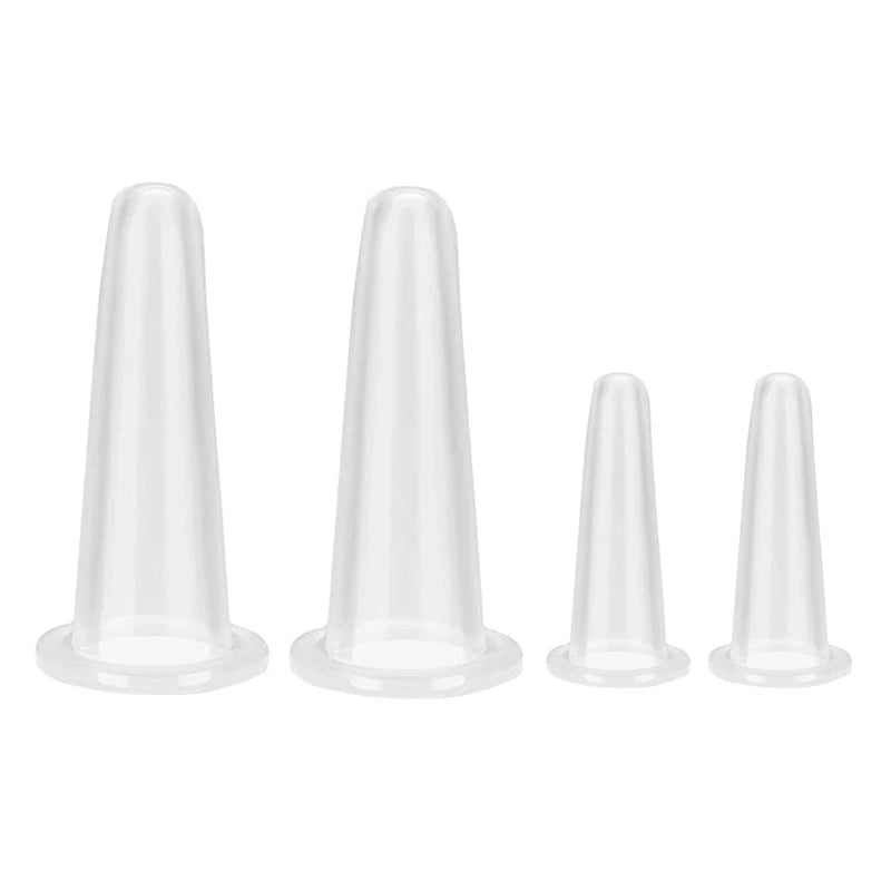 Silicone Vacuum Cupping Massage Jars Anti Cellulite Massage Facial Suction Cups Face Neck Lift Skin Scraping Guasha Anti Wrinkle Quick Pick Grocers