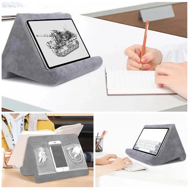 Sponge Pillow Tablet Holder for IPad Samsung Huawei Xiaomi Tablet Holder Mobile Phone Support Pillow Multi-angle Reading Stand Quick Pick Grocers