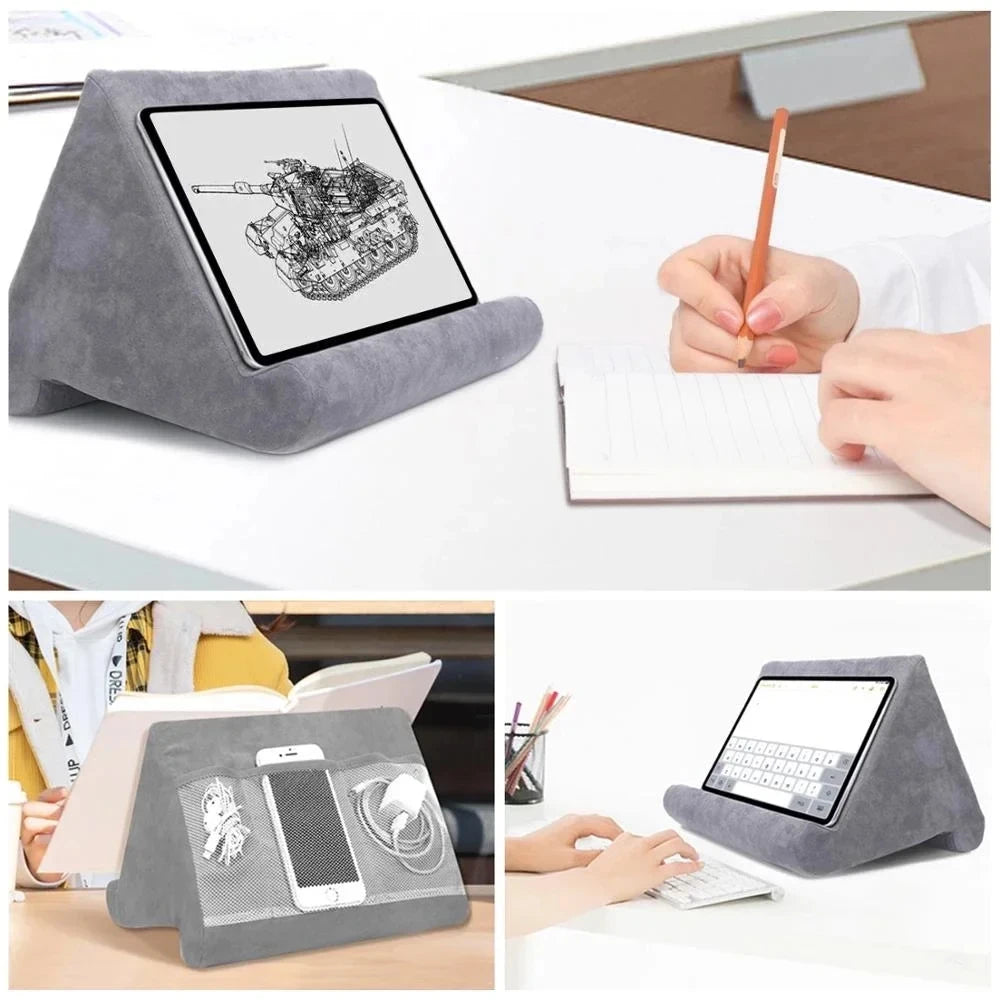 Sponge Pillow Tablet Holder for IPad Samsung Huawei Xiaomi Tablet Holder Mobile Phone Support Pillow Multi-angle Reading Stand Quick Pick Grocers