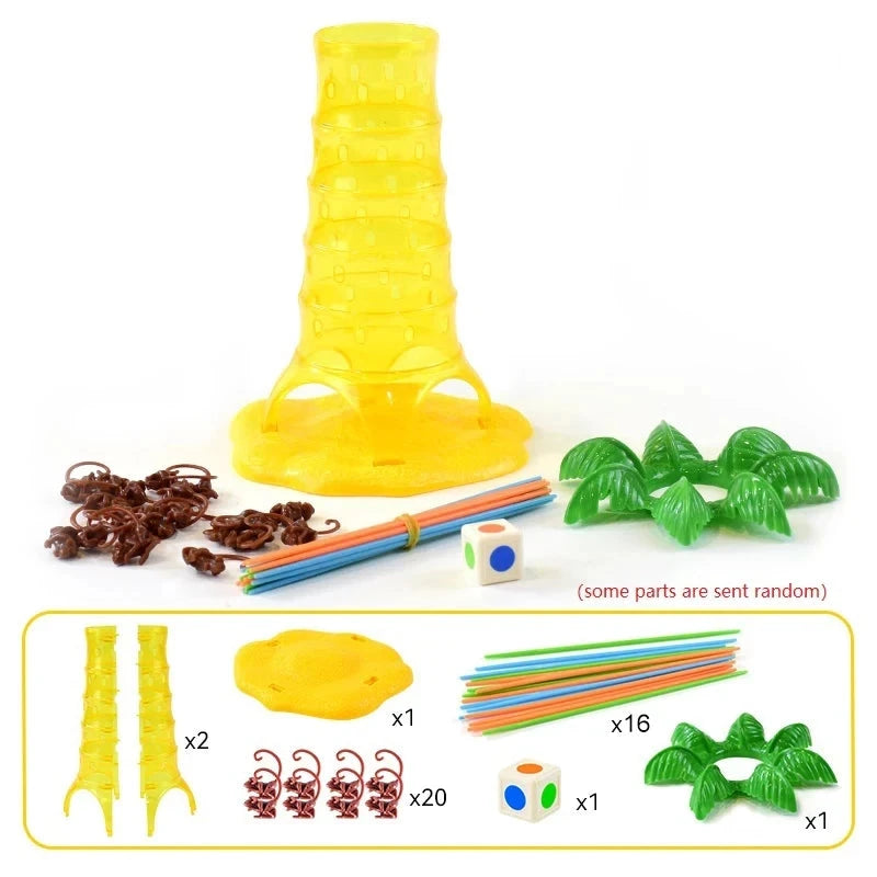 Multiplayer Tabletop Games Rolling Climbing Monkeys Interesting Intelligence Toys Parent-Child Interactive Board Game for Kids Econic Blanks