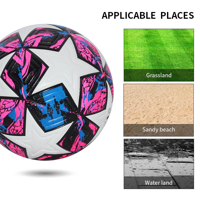 Standard Soccer Ball Professional Outdoors Sports Match Balls Training Seamless Football High Quality PU Material Size 5 Size 4 Quick Pick Grocers
