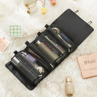 Detachable Cosmetic Bag Portable Large Capacity 4 in 1 Makeup Bags Portable Folding Travel Cosmetics Storage Toiletry Bag Quick Pick Grocers