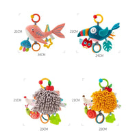 Soft Infant Crib Bed Stroller Mobile Hanging Rattle Baby Educational Toys Brain Developmental Hand Grip Cute Stuffed Animal Toys Purest Peak
