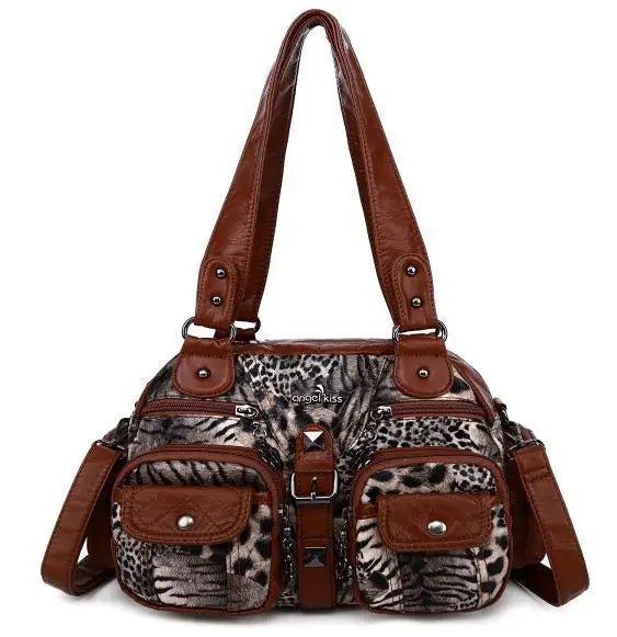 Vintage Women Handbags Satchel Top-handle Handbag PU Shoulder Bag Dumpling Pack Give Gifts Shoulder Bags Phone Money Pack Quick Pick Grocers