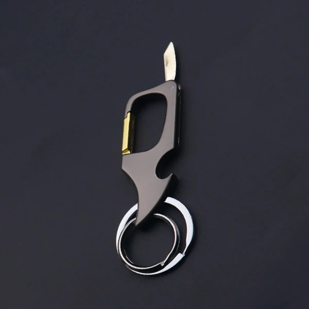 Men's Multifunctional Keychain Bottle Opener Anti-Lost Car Key Ring Creative Waist Hanging Design Econic Blanks
