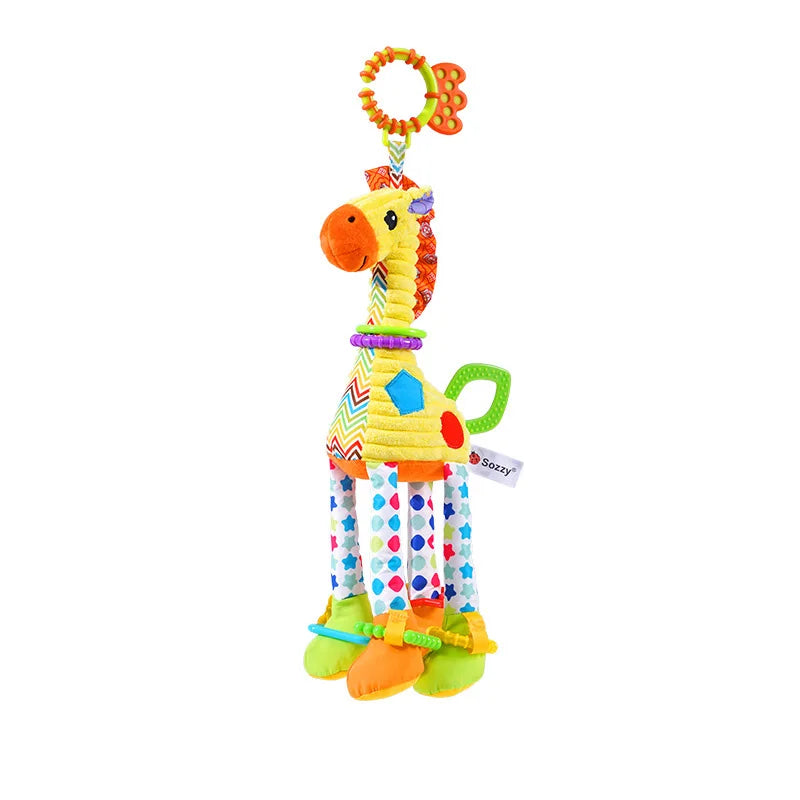 Soft Infant Crib Bed Stroller Mobile Hanging Rattle Baby Educational Toys Brain Developmental Hand Grip Cute Stuffed Animal Toys Purest Peak