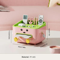 1pc Multifunctional Desktop Storage Box, Cosmetic Organisation Shelf Countertop Storage and Display Box (with Sticker) Quick Pick Grocers