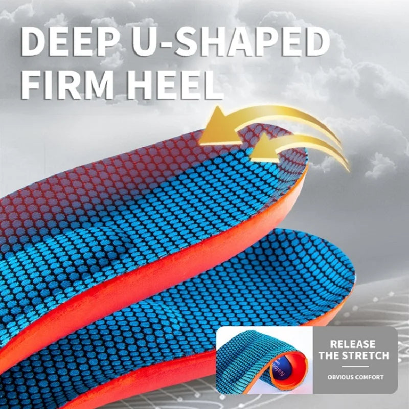 Sport Orthopedic Insoles for Feet Men Women EVA Breathable Shock Absorption Shoes Insole for Running Basketball Sport Care Pads Quick Pick Grocers