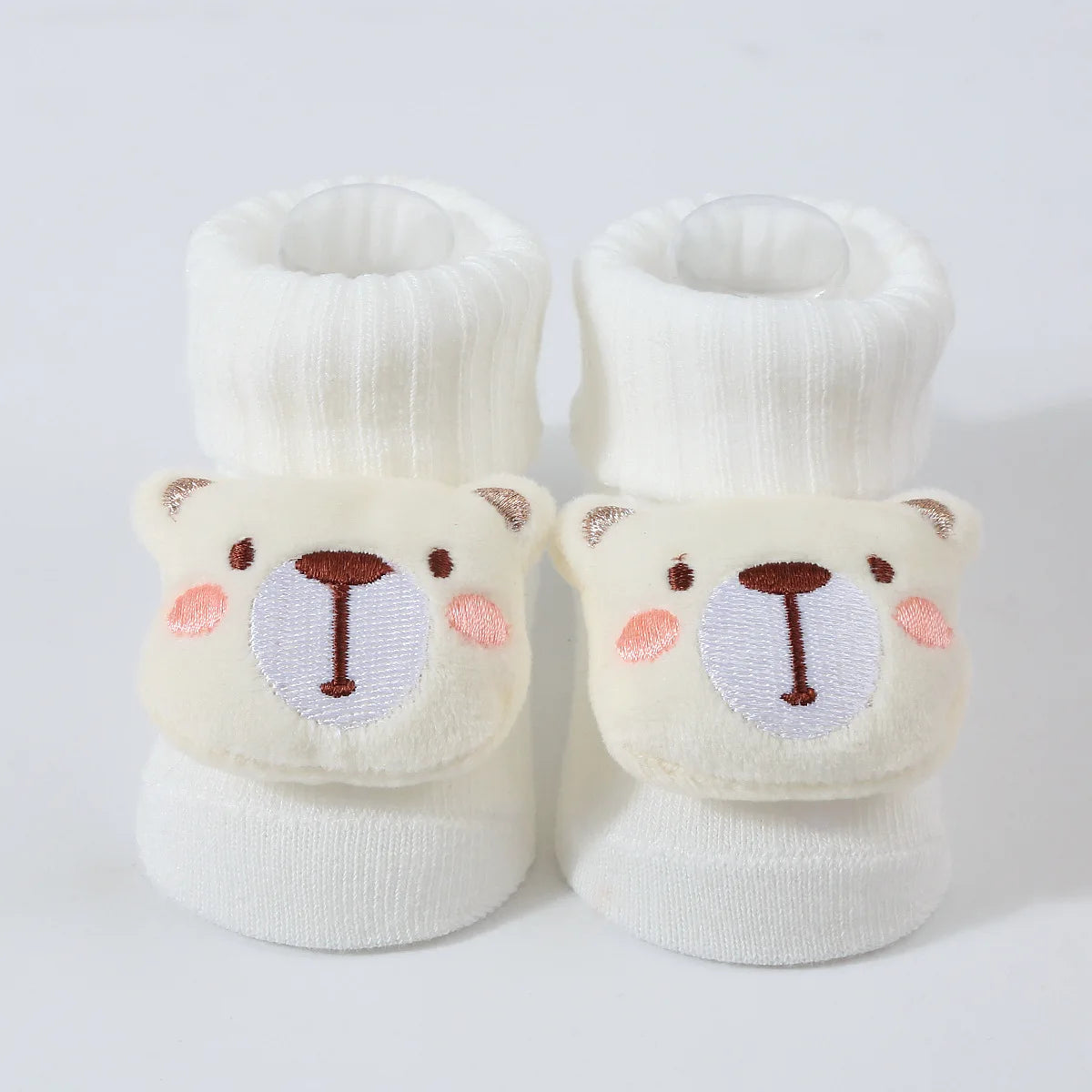 Cute Cartoon Doll Newborn Socks Spring New Baby Soft Solid Prewalker Knitted Sock For Girls Boys Infant Knitting Floor Socks Quick Pick Grocers