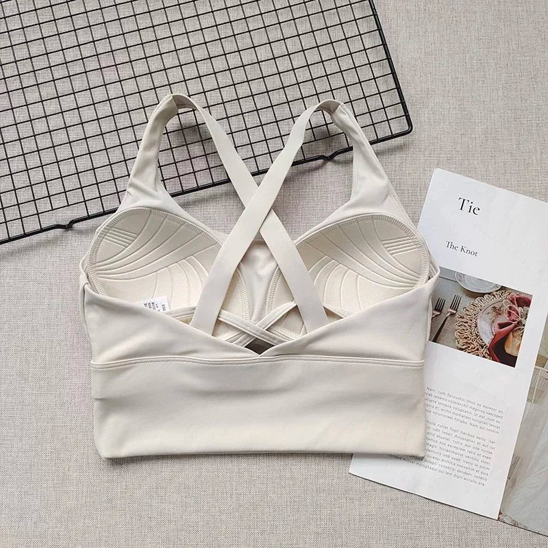 Shockproof High-Intensity Exercise Fitness Bra All-In-One Cup Running Gathered Yoga Beauty Back Breathable Sports Bra for Women Quick Pick Grocers