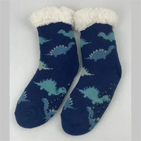 Christmas Gift Slipper Socks Women Thermal Winter Warm Plush Non slip Grip Sleeping Floor Short Sock Fuzzy Fluffy Female Cartoon Quick Pick Grocers