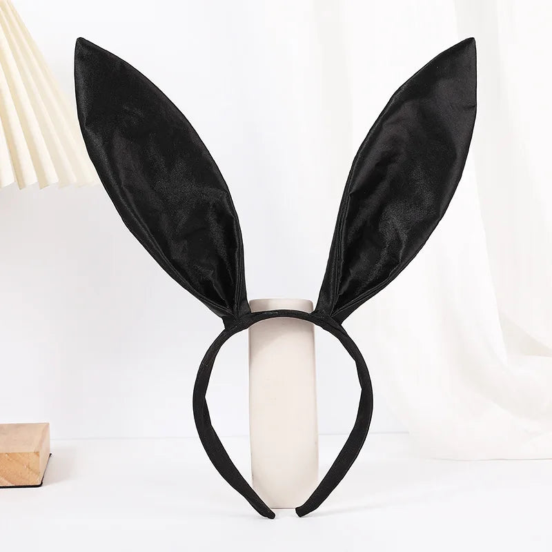 1pc sold color gingham rabbit ear headband in stock headband bunny girl hair clip Halloween rabbit headband Quick Pick Grocers