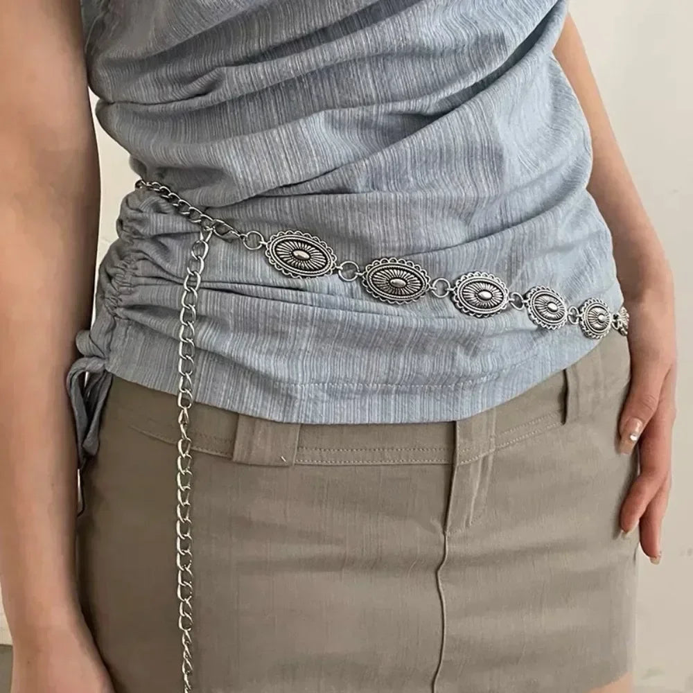New Butterfly Tassel Waist Chain Y2K Trendy Bohemian Belt Summer Beach Accessories Vintage Flower Bohemian Belt Quick Pick Grocers