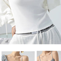Women's Summer Basic Sleeveless Tank Top Spaghetti Strap Slim Fit Stretch Knitted Solid Color Camisole Quick Pick Grocers