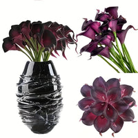 10PCS Artificial Flowers Calla Lily Bouquet for Bridail Fake Flower Mother's Day Easter Wedding Party Home Room Table Decoration Quick Pick Grocers