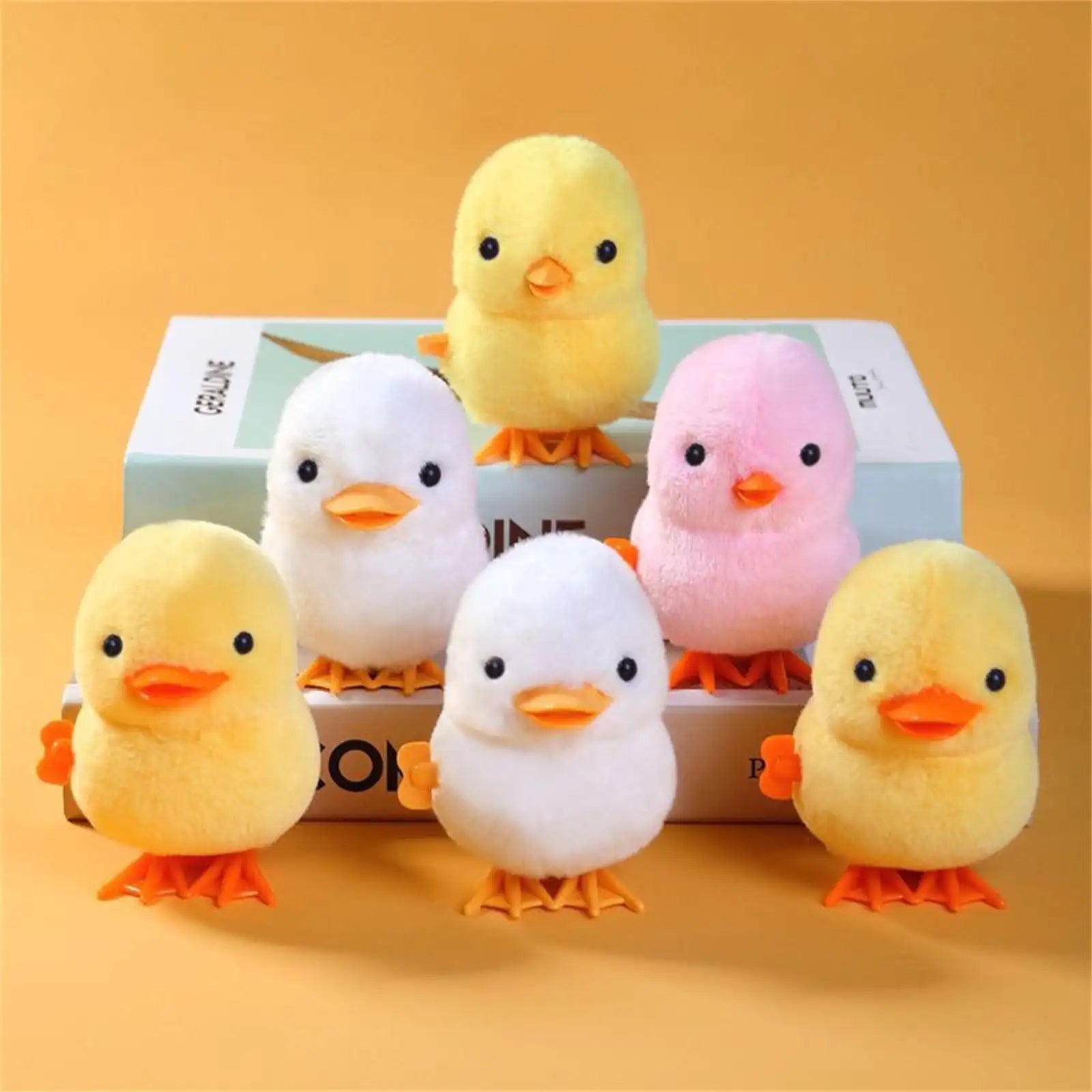 1pc Jumping Chicken Duck Toy, Simulation Plush Jumping Duck Interactive Toy, Small Animal, Birthday Gift Econic Blanks