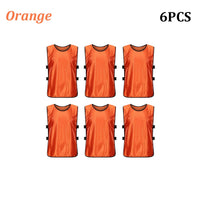 6PCS Soccer Pinnies Quick Drying Football Team Jerseys Sports Soccer Team Training Practice Youth Adult Basketball Sports Vest Quick Pick Grocers