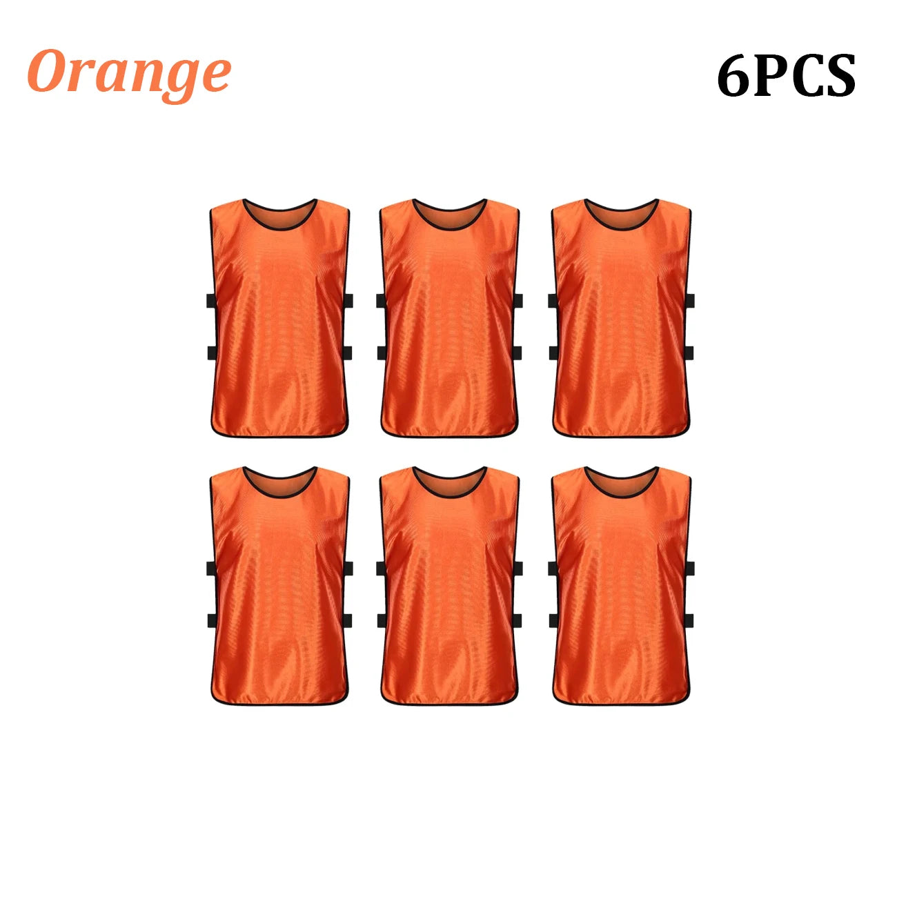 6PCS Soccer Pinnies Quick Drying Football Team Jerseys Sports Soccer Team Training Practice Youth Adult Basketball Sports Vest Quick Pick Grocers